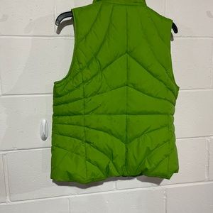 Puffy lime green vest
